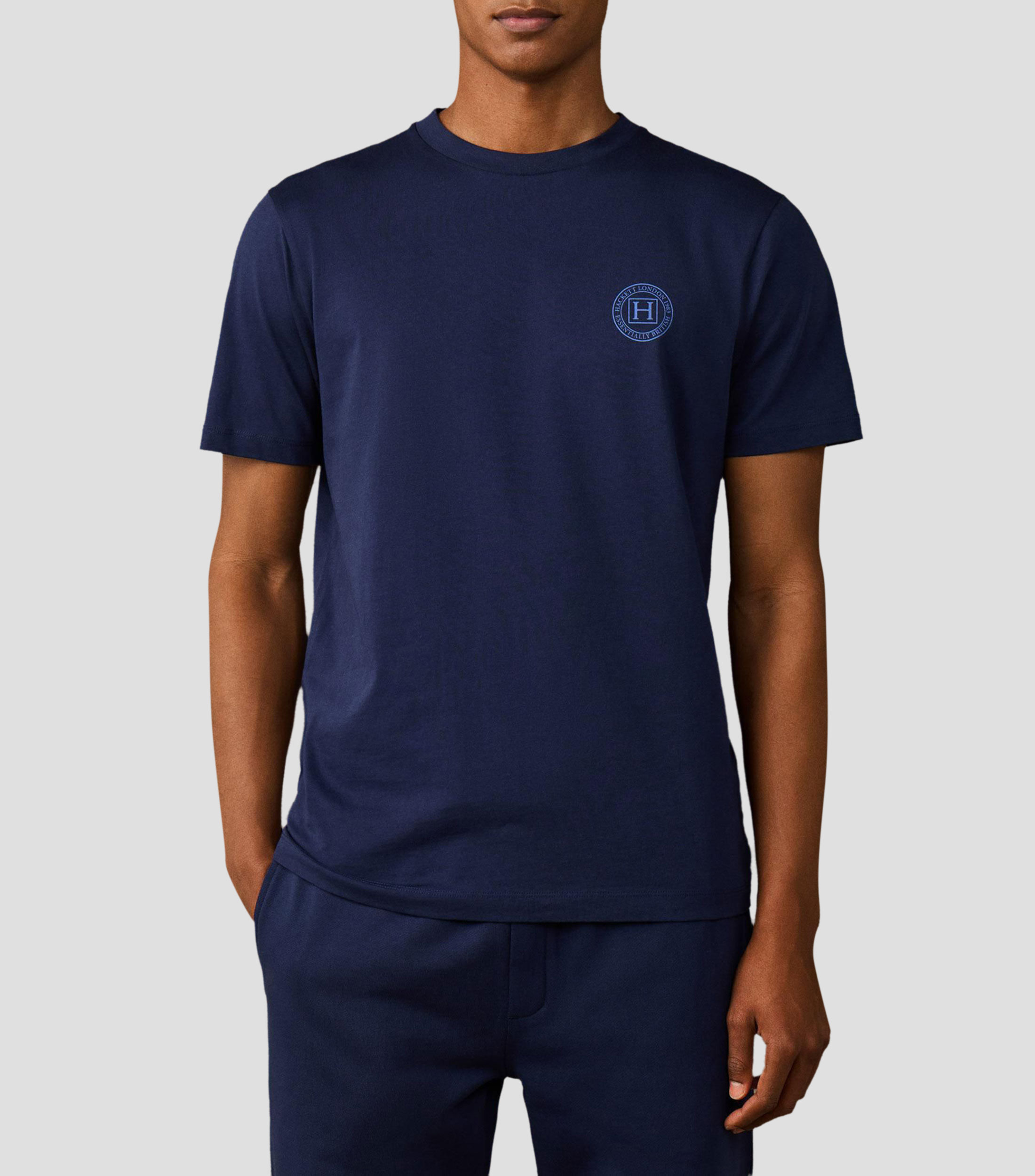 Playera cuello redondo manga corta diseño liso Hombre